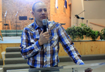 Justin Frie Preaching at Restoration Fellowship Church